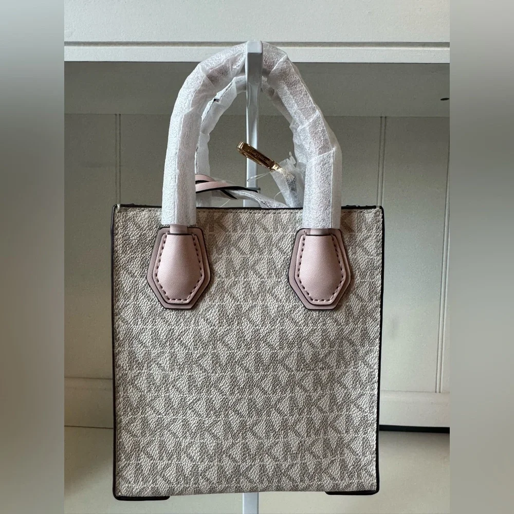 Michael Kors Mercer XS Crossbody Handbag Shopper Bag Powder Blush